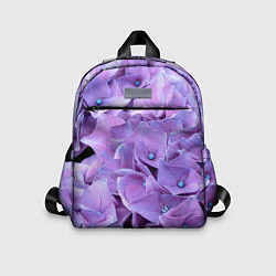 Детский рюкзак Фиолетово-сиреневые цветы, цвет: 3D-принт