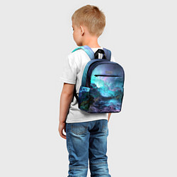 Детский рюкзак Разноцветные тучи, цвет: 3D-принт — фото 2