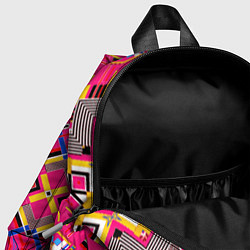 Детский рюкзак Розовый абстрактный современный узор, цвет: 3D-принт — фото 2