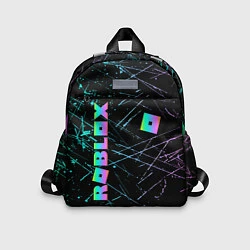 Детский рюкзак ROBLOX неоновый логотип, цвет: 3D-принт