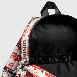 Детский рюкзак Поздравления - паттерн - HAPPY VALENTINES DAY, цвет: 3D-принт — фото 2