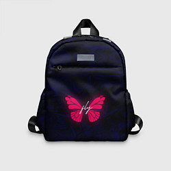 Детский рюкзак Бабочка неон FLY, цвет: 3D-принт
