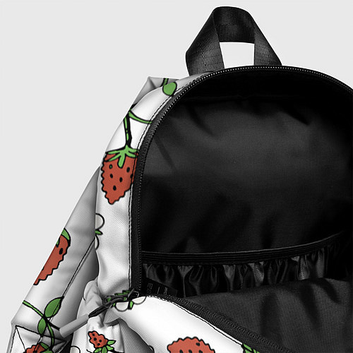 Детский рюкзак Цветы Земляники Лесной / 3D-принт – фото 4