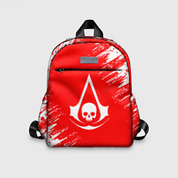 Детский рюкзак Assassins creed череп красные брызги
