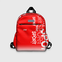 Детский рюкзак Надпись - Sport, цвет: 3D-принт