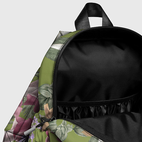 Детский рюкзак Цветы Ностальгический Весенний Узор / 3D-принт – фото 4