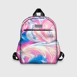Детский рюкзак Абстрактный цветной паттерн Волны Abstract Color P, цвет: 3D-принт