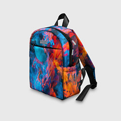 Детский рюкзак Красный и синий абстрактный дым, цвет: 3D-принт — фото 2
