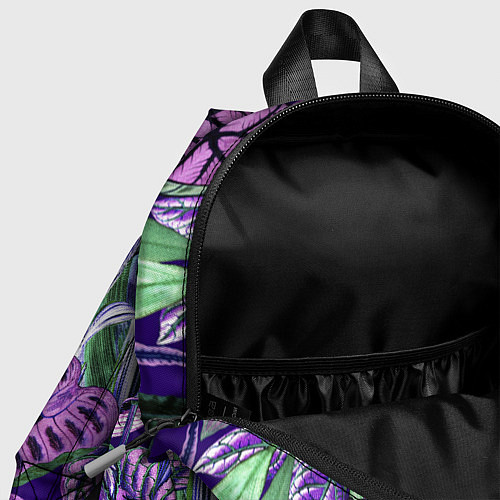 Детский рюкзак Цветы Яркие Тропики / 3D-принт – фото 4