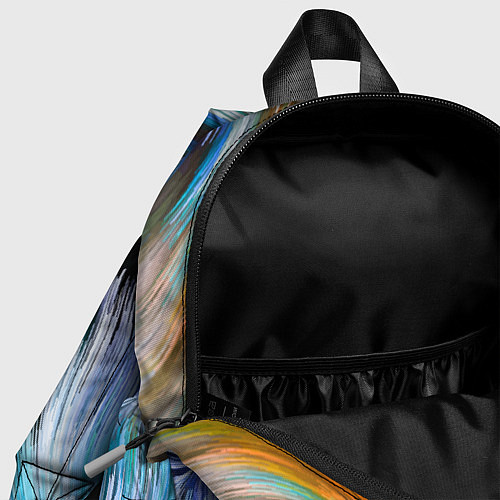 Детский рюкзак Абстрактная красочная композиция Полосы Abstract c / 3D-принт – фото 4