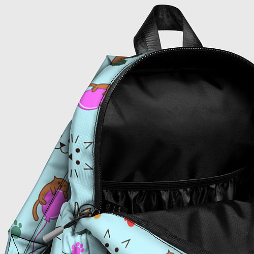 Детский рюкзак ИГРИВЫЕ КОТЯТА / 3D-принт – фото 4