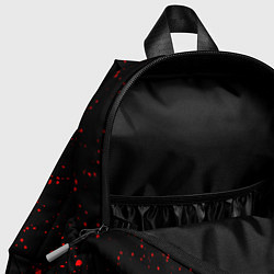 Детский рюкзак Символ Assassins Creed и краска вокруг на темном ф, цвет: 3D-принт — фото 2