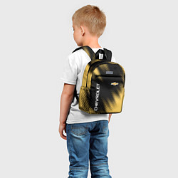 Детский рюкзак Символ и надпись CHEVROLET на фоне с Halftone эффе, цвет: 3D-принт — фото 2