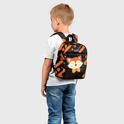 Детский рюкзак ЛИСА - В ГАЛСТУКЕ Линии, цвет: 3D-принт — фото 2