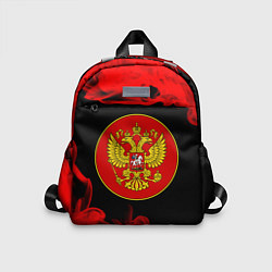 Детский рюкзак RUSSIA - ГЕРБ - Пламя, цвет: 3D-принт