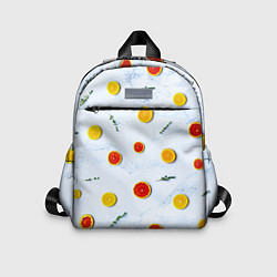 Детский рюкзак Дольки апельсина и грейпфрута, цвет: 3D-принт