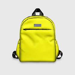 Детский рюкзак Однотонный неоновый лимонный желтый тон, цвет: 3D-принт