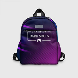 Детский рюкзак Dark Souls Gaming Champion: рамка с лого и джойсти, цвет: 3D-принт