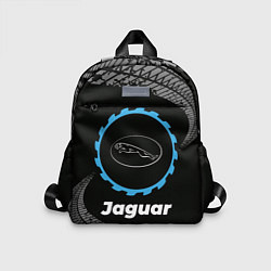 Детский рюкзак Jaguar в стиле Top Gear со следами шин на фоне, цвет: 3D-принт