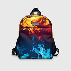Детский рюкзак Лед и Пламя Борьба стихий, цвет: 3D-принт