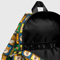 Детский рюкзак Разноцветная плитка сибы, цвет: 3D-принт — фото 2