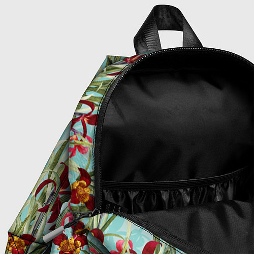 Детский рюкзак Цветы Красные Тигридии / 3D-принт – фото 4