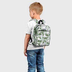 Детский рюкзак Цветы Белые Хосты, цвет: 3D-принт — фото 2