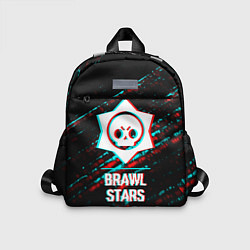 Детский рюкзак Brawl Stars в стиле Glitch Баги Графики на темном