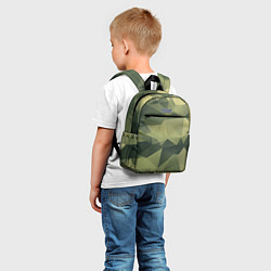 Детский рюкзак 3д полигоны - камуфляж, цвет: 3D-принт — фото 2