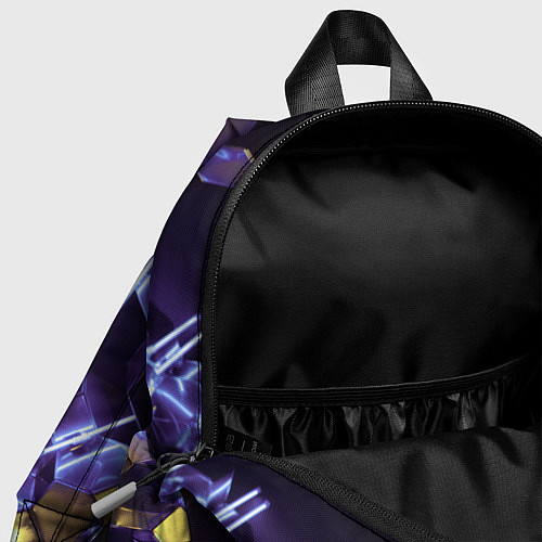 Детский рюкзак Неоновые фигуры с лазерами - Фиолетовый / 3D-принт – фото 4