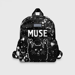 Детский рюкзак Группа Muse и Рок Кот, цвет: 3D-принт