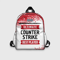 Детский рюкзак Counter Strike: красные таблички Best Player и Ult