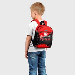 Детский рюкзак Я РУССКИЙ Брызги красные, цвет: 3D-принт — фото 2