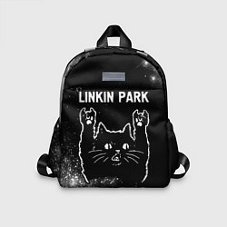 Детский рюкзак Группа Linkin Park и Рок Кот, цвет: 3D-принт