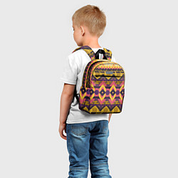 Детский рюкзак Африканский узор орнамент из шерсти Africa Wool Pa, цвет: 3D-принт — фото 2