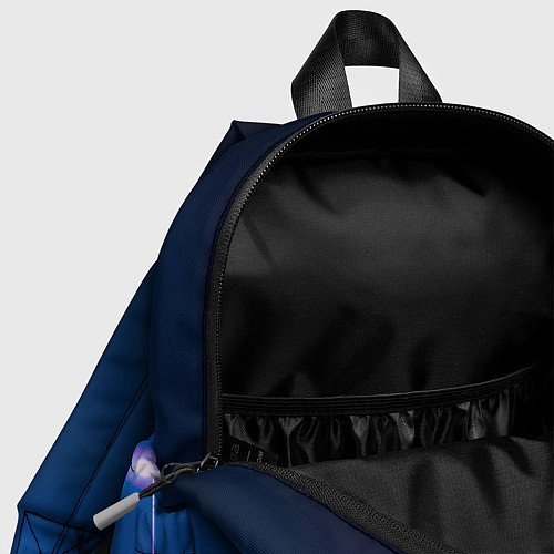 Детский рюкзак Неоновый ночной город - Светло-синий / 3D-принт – фото 4