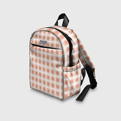 Детский рюкзак Light beige plaid fashionable checkered pattern, цвет: 3D-принт — фото 2