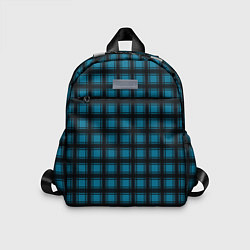 Детский рюкзак Black and blue plaid