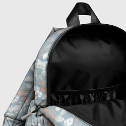 Детский рюкзак Коралловый и серо-голубой, мандала, цвет: 3D-принт — фото 2