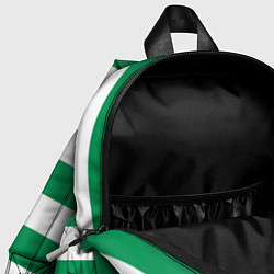 Детский рюкзак ФК Ахмат на фоне бело зеленой формы, цвет: 3D-принт — фото 2