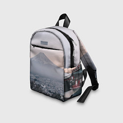 Детский рюкзак Туманные горы и деревья утром, цвет: 3D-принт — фото 2