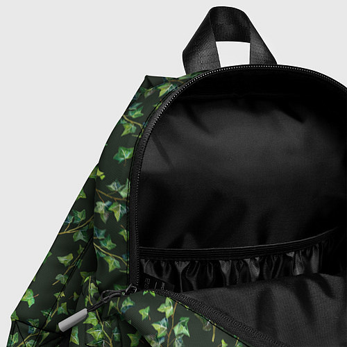 Детский рюкзак Листья зеленый плюща - паттерн / 3D-принт – фото 4