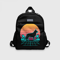 Детский рюкзак Ретро Волк, цвет: 3D-принт