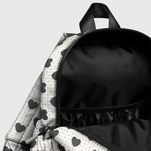 Детский рюкзак Темные сердечки / 3D-принт – фото 4