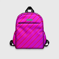 Детский рюкзак Розовый и фиолетовые линии, цвет: 3D-принт