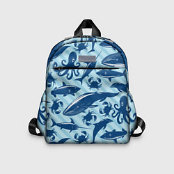 Детский рюкзак Жители океанских глубин, цвет: 3D-принт