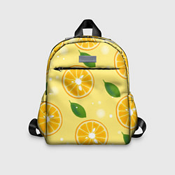 Детский рюкзак Сочные апельсины в разрезе, цвет: 3D-принт
