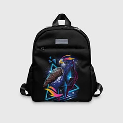 Детский рюкзак Неоновая птица - Арт, цвет: 3D-принт