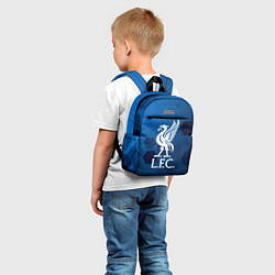 Детский рюкзак Liverpool шестиугольники абстракция, цвет: 3D-принт — фото 2