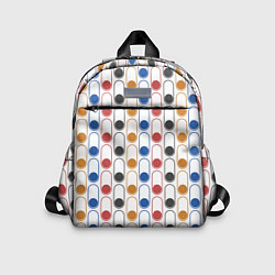 Детский рюкзак Узор из разноцветных суперэллипсов прямоугольников